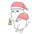 😌 emoji Machiko rabbit(winter) Telegram sticker 5 of 41