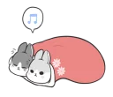 Sticker from Machiko rabbit(winter)