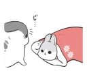 Sticker from Machiko rabbit(winter)