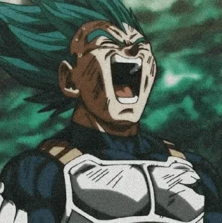 🐐 emoji Vegeta @AnimeStickers999 Telegram sticker 4 of 26