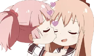 😘 emoji @nicololi • YURU YURI • @Kaizoku Telegram sticker 7 of 11