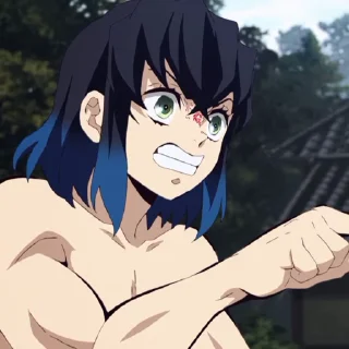 🤩 emoji Inosuke Hashibira @Hanim1O Telegram sticker 10 of 120