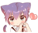 ❤️ emoji Boy of a black cat @stickerscar Telegram sticker 4 of 40