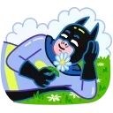 😌 emoji Batman vs. Life crisis | [@iblame] Telegram sticker 16 of 35
