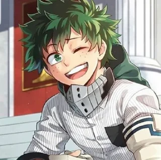 😉 emoji Midoriya izuku Telegram sticker 7 of 16