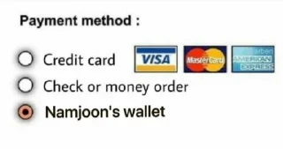 Sticker from Bighit Artist's Wallet
