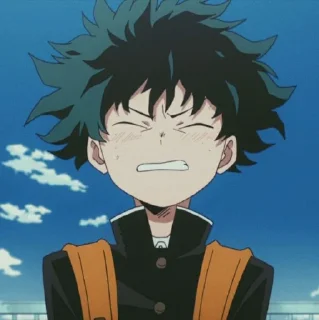 🥦 emoji Midoriya Izuku /@anime_sticker_pack Telegram sticker 11 of 80