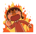 😡 emoji Maruko Chan Telegram sticker 21 of 40