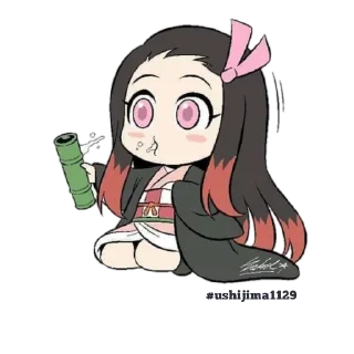 😚 emoji Chibi Telegram sticker 15 of 65
