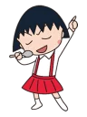 🎤 emoji Maruko Chan Telegram sticker 4 of 40