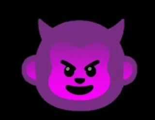 😈 emoji Stiker iblis ungu Telegram sticker 9 of 10