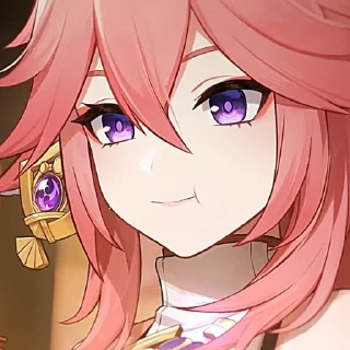 🌷 emoji Yae Miko @Morieidk Telegram sticker 16 of 60