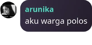 Sticker from bubble chat arun