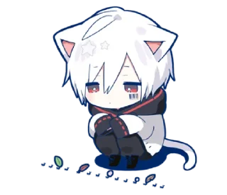 😔 emoji Mafumafu Sticker (cat) vol.2 @bistic Telegram sticker 10 of 40