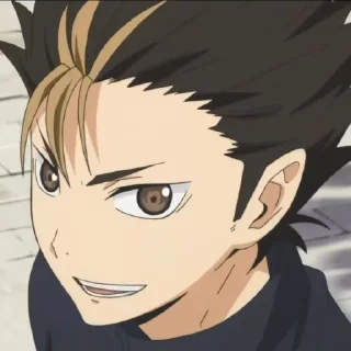 🏐 emoji 𓄼 Yuu Nishinoya 𑂻𑂴 @nicoyazawaa 𖥻 Telegram sticker 7 of 30