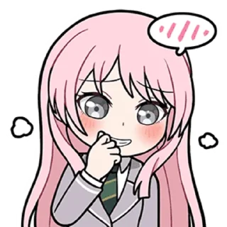 👩 emoji 粉毛阿农1 @zhaxia_cn Telegram sticker 6 of 32