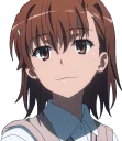 🙂 emoji Misaka Mikoto Telegram sticker 7 of 51