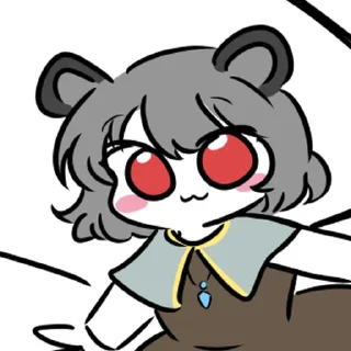 ❤️ emoji 可爱东方一 @zhaxia_cn Telegram sticker 13 of 63