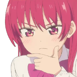🤔 emoji Kanojo mo Kanojo • @Y2Lab Telegram sticker 10 of 50