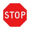 Sticker from sign