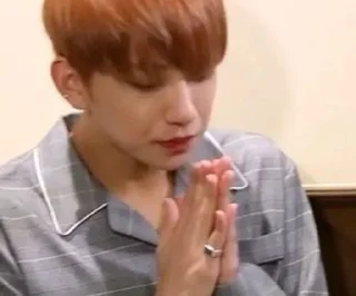 🙏 emoji Kpop meme by @hana_hoon22 Telegram sticker 10 of 93