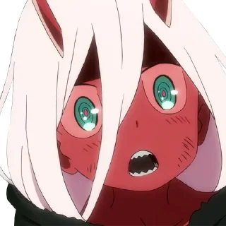 😲 emoji @otakuxchatz Zerotwo pack by Jin Kazama Telegram sticker 21 of 28