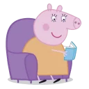 📕 emoji Peppa Pig Telegram sticker 23 of 24