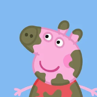 Sticker from Peppa de pig