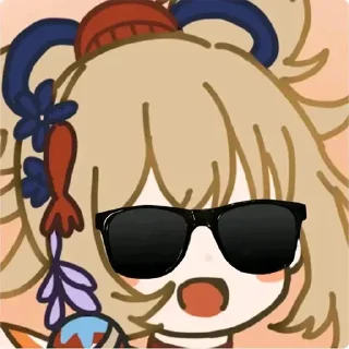 😎 emoji 宵宫宝宝 by:@Coconutmilkqwq @KurokawaSakura Telegram sticker 19 of 73