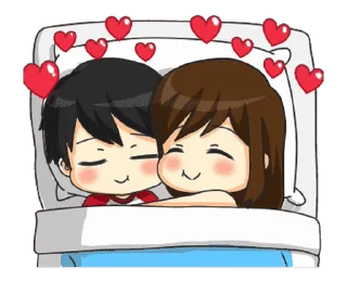 🤗 emoji Lovely Couple @Stickersey Telegram sticker 13 of 24