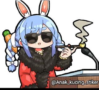 😍 emoji Usada Pekora (Chibi) @Anak_kucing_stiker Telegram sticker 23 of 48