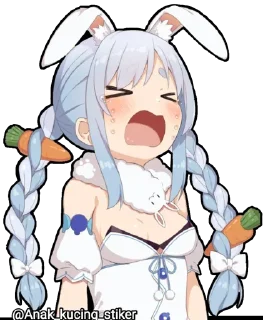 🐇 emoji Usada Pekora @Anak_kucing_stiker Telegram sticker 23 of 60