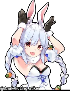 🐇 emoji Usada Pekora @Anak_kucing_stiker Telegram sticker 24 of 60