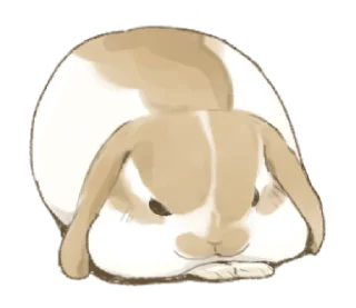🐇 emoji ⋆ Taremimi rabbit mix! ࿈ 𖡻 @petiteyeux Telegram sticker 21 of 40