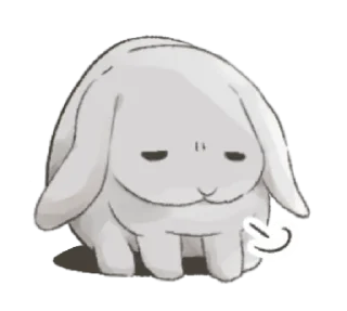 🐇 emoji ⋆ Taremimi rabbit mix! ࿈ 𖡻 @petiteyeux Telegram sticker 9 of 40