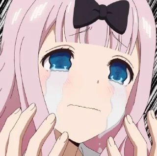 😭 emoji Fujiwara Chika Telegram sticker 18 of 25