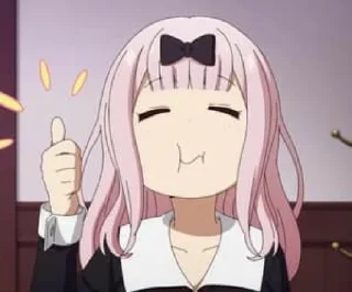 👍 emoji Fujiwara Chika Telegram sticker 11 of 25