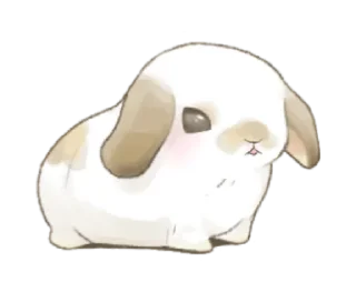 🐇 emoji ⋆ Taremimi rabbit mix! ࿈ 𖡻 @petiteyeux Telegram sticker 17 of 40