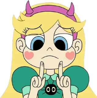 🤓 emoji Star Butterfly ➜ @AnimeStickersIndo Telegram sticker 12 of 25