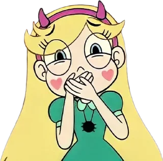 🙊 emoji Star Butterfly ➜ @AnimeStickersIndo Telegram sticker 20 of 25