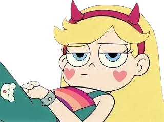 😒 emoji Star Butterfly ➜ @AnimeStickersIndo Telegram sticker 15 of 25