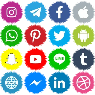 🌐 emoji Social Media @PunjabiSticker Telegram sticker 5 of 40