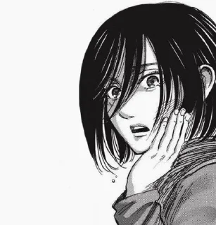 🧣 emoji Mikasa Ackerman. Telegram sticker 12 of 109
