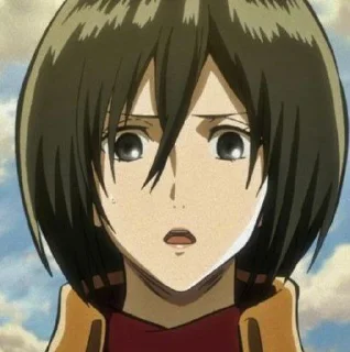 😭 emoji Mikasa Ackerman Telegram sticker 13 of 114