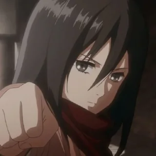 🍂 emoji Mikasa Ackerman Telegram sticker 6 of 58