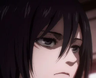 😭 emoji Mikasa Ackerman Telegram sticker 11 of 114