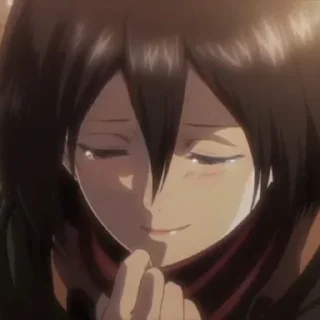 🥺 emoji Mikasa Ackerman Telegram sticker 19 of 28