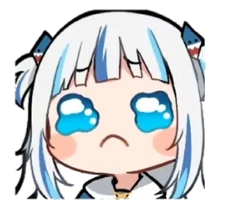🥺 emoji Gawr Gura Telegram sticker 15 of 17