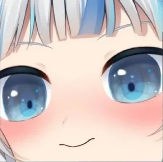 🙂 emoji Gawr Gura Telegram sticker 6 of 17