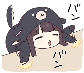 🌩 emoji @waesticker kurumi-chan.10 Telegram sticker 10 of 42